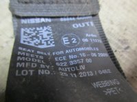 Ремень безопасности задний левый на Nissan Almera G15 — фото 4