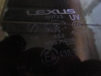 Стекло двери задней левой форточка на Lexus GS300 S190 — фото 3
