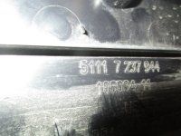Накладка переднего бампера под номер на BMW X3 F25 — фото 3