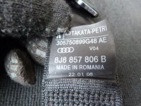 Ремень безопасности задний правый на Audi TT 8J — фото 5