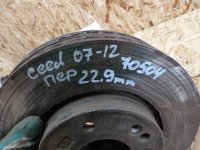 Диск тормозной вентилируемый передний левый=правый на Kia Ceed ED — фото 6