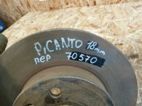Диск тормозной вентилируемый передний левый=правый на Kia Picanto SA — фото 5
