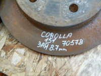 Диск тормозной задний на Toyota Corolla E150 — фото 4
