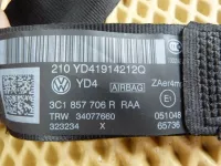 Ремень безопасности передний правый на Volkswagen Passat CC B6 — фото 8