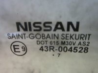 Стекло двери задней правой на Nissan Tiida C11 — фото 3