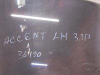 Стекло двери задней левой на Hyundai Accent LC — фото 4