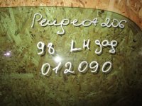 Стекло двери задней левой на Peugeot 206 — фото 3