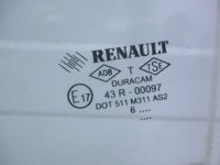 Стекло двери задней левой на Renault Megane — фото 2
