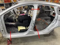 Порог со стойкой левый на Lada Xray — фото 1