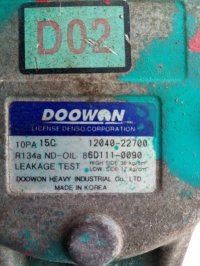 Компрессор кондиционера на Kia Cerato LD — фото 5