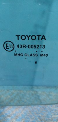 Стекло двери задней левой на Toyota Camry XV40 — фото 3
