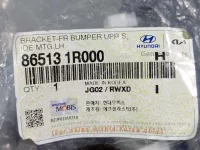 Кронштейн переднего бампера левый на Hyundai Solaris — фото 2