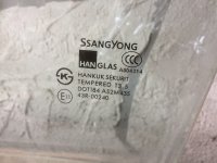 Стекло двери передней левой на SsangYong Kyron D100 — фото 2