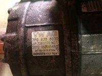 Компрессор кондиционера на Volkswagen Touareg NF — фото 2