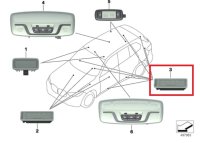 Плафон салонный на BMW X5 G05 — фото 4