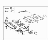 Пыльник двигателя боковой левый на Mercedes-Benz C-Class W205 — фото 5