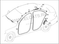 Подушка безопасности боковая шторка на Mercedes-Benz E-Class W213 — фото 8