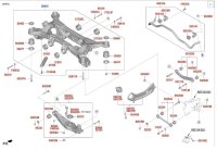 Подрамник задний на Hyundai Santa Fe TM — фото 13