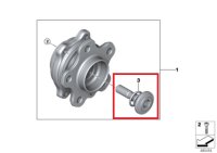 Болт ступичный с пружиной Bmw X5 G05 B57D30B 2022 задн. — фото 1