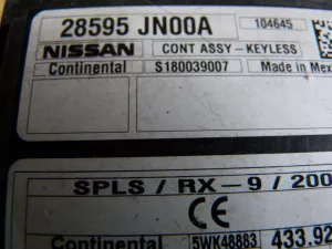Блок электронный Nissan Murano (Z51) 2008-2015 (CONTROLLER ASSY-KEY LESS 28595-JN00A) — фото 4