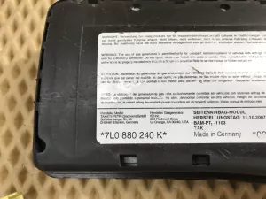 Подушка безопасности боковая (в сиденье) VW Touareg 2002-2010 (ПРАВАЯ 7L0880240K) — фото 6