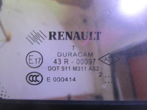 Стекло двери задней правой форточка Renault Fluence 2010-2017 (822620007R) — фото 3