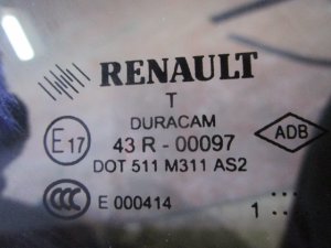 Стекло двери задней правой форточка Renault Fluence 2010-2017 (822620007R) — фото 3