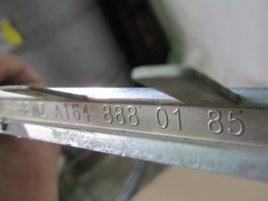 Молдинг решетки радиатора левый верхний Mercedes Benz W164 M-Klasse (ML) 2005-2011 (ДО 2008 A1648880185) — фото 3
