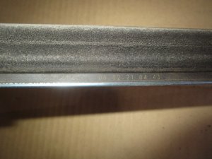 Бархотка стекла двери задней левой наружная Lexus GS 300/400/430 2005-2011 (ХРОМ 7574030410) — фото 2