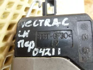 Замок двери передней левой Opel Vectra C 2002-2008 (7 КОНТАКТОВ 24447340) — фото 12