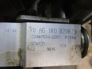 Испаритель кондиционера VW Passat [B6] 2005-2010,Golf Plus 2005-2014,Superb 2008-2015,Passat CC 2008-2017,Scirocco 2008-2017,Yeti 2009>,Passat [B7] 2011-2015,Tiguan 2011-2016 (1K2820103) — фото 3