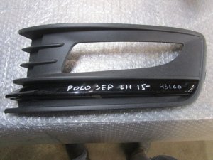 Решетка в бампер левая VW Polo (Sed RUS) 2011> (ПОСЛЕ 04.05.2015 ГОДА ПОД ПТФ С НАКЛАДКОЙ 6RU853665F) — фото 1