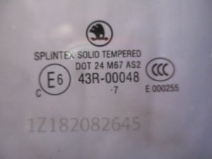 Стекло двери задней левой Skoda Octavia (A5 1Z-) 2004-2013 (ЛИФТБЭК 1Z5845205C) — фото 4