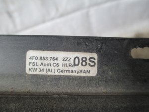 Бархотка стекла двери задней правой Audi A6 [C6,4F] 2004-2011,Allroad quattro 2006-2012 (ХРОМ 4F0853764E2ZZ) — фото 4