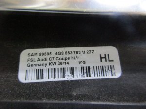  Бархотка стекла двери задней левой наружная Audi A7 (4G8) 2011-2018 (4G8853763H2ZZ) — фото 6