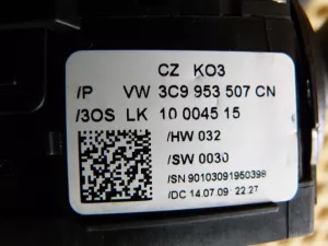 Переключатель подрулевой в сборе VW Passat [B6] 2005-2010 (3C9953307CN 3C9953513AF) — фото 7