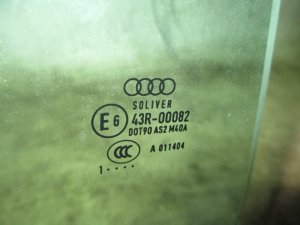 Стекло двери задней правой Audi A4 [B8] 2007-2015,A4 [B8] Allroad 2010-2015 (УНИВЕРСАЛ 8K9845206E) — фото 2