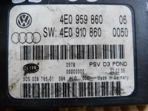 Блок комфорта Audi A8 [4E] 2003-2010 (4E0910860 РЕГУЛИРОВКИ И ПАМЯТИ СИДЕНИЯ) — фото 6