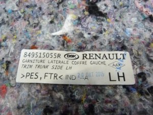 Обшивка багажника левая Renault Sandero 2014> (849515055R) — фото 5