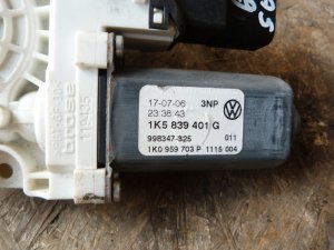 Моторчик стеклоподъемника задний левый VW Jetta 2006-2011 (1K5839401G) — фото 5