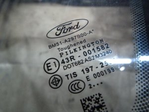 Стекло кузовное глухое правое Ford Focus III 2011-2019 (ХЕТЧБЕК 1786433) — фото 2