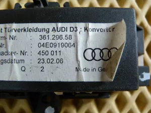 Блок электронный Audi A8 [4E] 2002-2010 (УПРАВЛЕНИЯ ПОДСВЕТКОЙ ДВЕРИ 04E0919064) — фото 3
