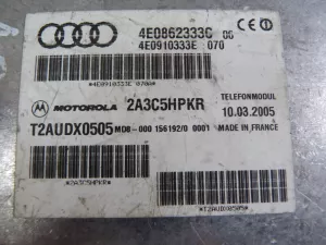 Блок электронный Audi A8 [4E] 2002-2010 (БЛОК УПРАВЛЕНИЯ ДЛЯ ТЕЛЕФОНОМ С ПРОГРАММНЫМ ОБЕСПЕЧЕНИЕМ 4E0862333C) — фото 4