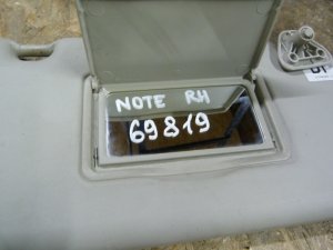 Козырек солнцезащитный правый Nissan Note (E11) 2006-2013 (964009U10D) — фото 3
