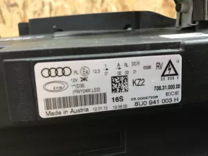 Фара левая Audi Q3 (8U) 2012-2018 (КСЕНОН НЕ АДАПТИВНАЯ БЕЗ БЛОКА И ЛАМПЫ 8U0941003H) — фото 32