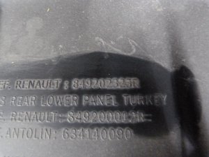 Обшивка багажника Renault Fluence 2010-2017 (НА ЗАДНЮЮ ПАНЕЛЬ 849202323R) — фото 12