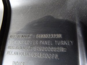 Обшивка багажника Renault Fluence 2010-2017 (НА ЗАДНЮЮ ПАНЕЛЬ 849202323R) — фото 8