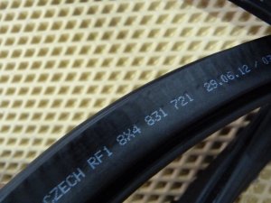 Уплотнитель двери Audi A1 (8X) 2010-2018 (КОМПЛЕКТ 8X4833721 8X4833722 8X4831722 8X4831721 8X4827705) — фото 5