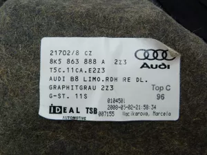 Обшивка багажника Audi A4 [B8] 2007-2015 (КОМПЛЕКТ 8K5863887A 8K5863888A) — фото 35