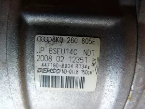 Компрессор кондиционера Audi A4 [B8] 2007-2015 (8K0260805E) — фото 8